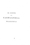Alessandro Manzoni - Il conte di Carmagnola - Milano 1820 (prima edizone nella rara prima variante)