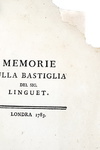 Linguet - Memorie sulla Bastiglia & Scritti sulla Rivoluzione francese - 1783 (4 prime edizioni) Linguet - Memorie sulla Bastiglia & Scritti sulla Rivoluzione francese - 1783 (4 prime edizioni)
