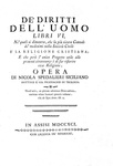 Illuminismo e Rivoluzione francese: Nicola Spedalieri - Dei diritti dell'uomo 1791 (prima edizione) Illuminismo e Rivoluzione francese: Nicola Spedalieri - Dei diritti dell'uomo 1791 (prima edizione)