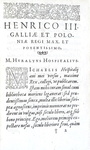 Un grande pensatore politico cinquecentesco: Michel de l'Hospital - Epistolarum seu sermonum - 1592 Un grande pensatore politico cinquecentesco: Michel de l'Hospital - Epistolarum seu sermonum - 1592