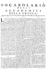 Vocabolario degli Accademici della Crusca - Venezia, presso Francesco Pitteri 1763 (legatura coeva)