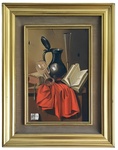 Bruno Stobbione - Peltro e cristalli - 1993 (olio su cartone telato - opera archiviata) Bruno Stobbione - Peltro e cristalli - 1993 (olio su cartone telato - opera archiviata)