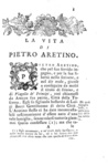 Gianmaria Mazzucchelli - La vita di Pietro Aretino - Brescia 1763 (con 8 tavole incise in rame) Gianmaria Mazzucchelli - La vita di Pietro Aretino - Brescia 1763 (con 8 tavole incise in rame)