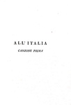 La prima raccolta poetica di Giacomo Leopardi: Canzoni - Bologna 1824 (rarissima prima edizione) La prima raccolta poetica di Giacomo Leopardi: Canzoni - Bologna 1824 (rarissima prima edizione)