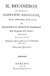 Giovanni Boccaccio - Il Decameron - Venezia, Vitarelli 1813 (con 4 belle tavole - ottima legatura) Giovanni Boccaccio - Il Decameron - Venezia, Vitarelli 1813 (con 4 belle tavole - ottima legatura)