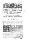 L'astronomia nell'antica Roma: Macrobio - Opera omnia - Padova, Comino 1736 (con 5 belle xilografie)