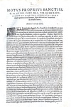 Moto proprio di Pio IV che disciplina le alienazioni dei beni ecclesiastici - Roma, Blado 1560 Moto proprio di Pio IV che disciplina le alienazioni dei beni ecclesiastici - Roma, Blado 1560