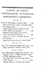 Le Satire di Aulo Persio Flacco e Decimo Giunio Giovenale: Sulpiciae Satyrarum - Paris, Barbou 1776 Le Satire di Aulo Persio Flacco e Decimo Giunio Giovenale: Sulpiciae Satyrarum - Paris, Barbou 1776