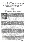 Una celebre opera di storia fiorentina: Matteo Villani - Historie fiorentine - Firenze 1577/81 Una celebre opera di storia fiorentina: Matteo Villani - Historie fiorentine - Firenze 1577/81