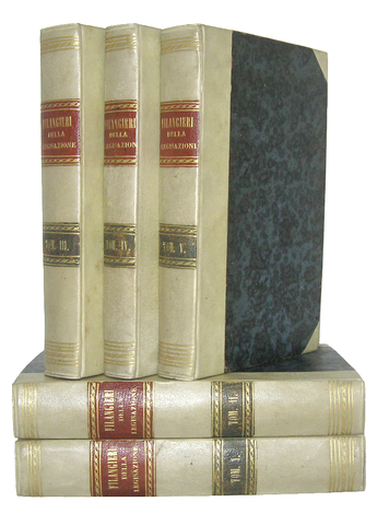 Un caposaldo dell'Illuminismo: Gaetano Filangieri - La scienza della legislazione - Filadelfia 1807