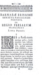 Storia dell'antica Persia: Barnaba Brisson - De regio Persarum principatu libri tres - 1710 Storia dell'antica Persia: Barnaba Brisson - De regio Persarum principatu libri tres - 1710