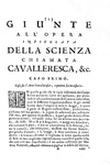 Duello, vendetta e onore: Scipione Maffei - Della scienza chiamata cavalleresca - Trento 1717 Duello, vendetta e onore: Scipione Maffei - Della scienza chiamata cavalleresca - Trento 1717