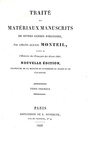 Manoscritti antichi: Monteil - Traite de materiaux manuscrits - Paris 1836 (bellissima legatura) Manoscritti antichi: Monteil - Traite de materiaux manuscrits - Paris 1836 (bellissima legatura)