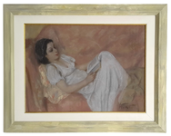 Giovanni Alic� - Il libro preferito - 1940/1950 (pastelli su carta applicata a tavola) Giovanni Alic� - Il libro preferito - 1940/1950 (pastelli su carta applicata a tavola)