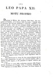 Papa Leone XII - Motu-proprio sul metodo di amministrazione della truppa pontificia - Roma 1828 Papa Leone XII - Motu-proprio sul metodo di amministrazione della truppa pontificia - Roma 1828