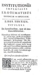 Antonius Perezius - Institutiones imperiales, erotematibus distinctae - Venetiis 1706 Antonius Perezius - Institutiones imperiales, erotematibus distinctae - Venetiis 1706