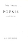 Emily Dickinson - Poesie. A cura di Marta Bini - Milano, Denti 1949 (seconda antologia italiana) Emily Dickinson - Poesie. A cura di Marta Bini - Milano, Denti 1949 (seconda antologia italiana)
