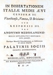 Controversie sulla storia bresciana: Beretta - In dissertationem Italiae medii Aevi censuarae - 1728 Controversie sulla storia bresciana: Beretta - In dissertationem Italiae medii Aevi censuarae - 1728