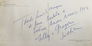 Carteggio tra Gregorio Sciltian e Sandro Rubboli - Venezia e Milano 1955-1971 (14 documenti) Carteggio tra Gregorio Sciltian e Sandro Rubboli - Venezia e Milano 1955-1971 (14 documenti)