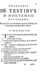 La prova per testimoni nel '500: Ortensio Cavalcani - Tractatus de testibus - 1590 (prima edizione)