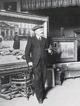 Vincenzo Caprile - Vecchio popolano legge l'Illustrazione italiana - 1880 circa (olio su tela) Vincenzo Caprile - Vecchio popolano legge l'Illustrazione italiana - 1880 circa (olio su tela)