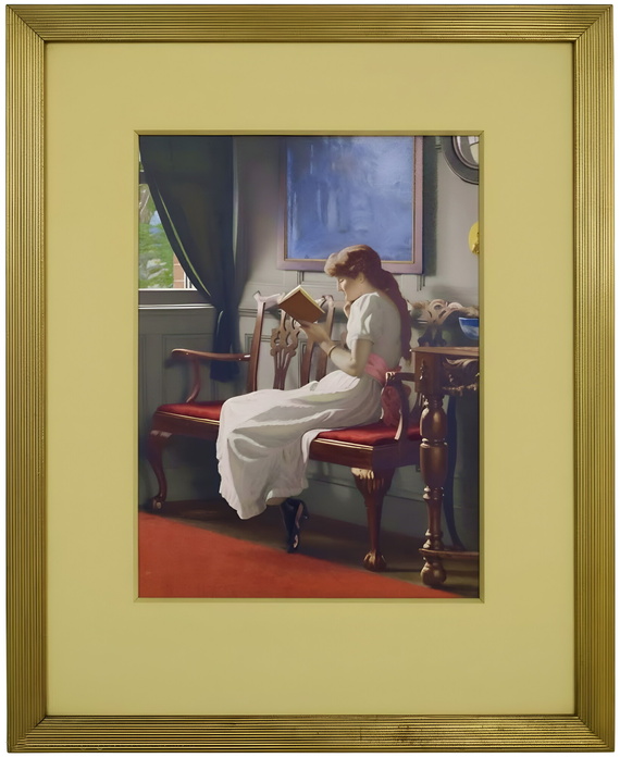 Edward C. Radford - An intersting book - fine XIX secolo (1890/1900) - tecnica mista su cartoncino Edward C. Radford - An intersting book - fine XIX secolo (1890/1900) - tecnica mista su cartoncino