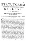Gli antichi statuti di Belluno: Statutorum magnificae civitatis Belluni libri quatuor - Venezia 1747 Gli antichi statuti di Belluno: Statutorum magnificae civitatis Belluni libri quatuor - Venezia 1747