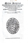 Moto proprio di Pio V sulle testimonianze nelle cause criminali e fiscali - Roma, Blado 1567 Moto proprio di Pio V sulle testimonianze nelle cause criminali e fiscali - Roma, Blado 1567