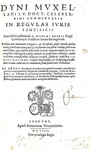 Due maestri di diritto comune: Dynus de Mugello & Philippus Decius - De regulis iuris - Lugduni 1558
