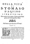 Paolo Frigerio - Vita di S. Tomaso d'Aquino - Roma, Egidio Ghezzi, 1668 (rarissima prima edizione)