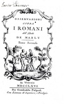 Roma e gli antichi Romani: Mably - Osservazioni sopra i Romani - 1766 (prima edizione italiana) Roma e gli antichi Romani: Mably - Osservazioni sopra i Romani - 1766 (prima edizione italiana)