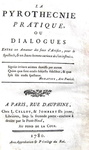Pirotecnia e fuochi d'artificio nel Settecento: La pyrothecnie pratique - Paris 1780 (figurato) Pirotecnia e fuochi d'artificio nel Settecento: La pyrothecnie pratique - Paris 1780 (figurato)