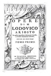 Un celebre figurato: Ludovico Ariosto - Orlando furioso e Opere - Venezia 1730 (con 52 belle tavole) Un celebre figurato: Ludovico Ariosto - Orlando furioso e Opere - Venezia 1730 (con 52 belle tavole)