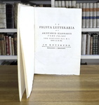 Il primo esempio di critica letteraria: La frusta letteraria (a cura di Giuseppe Baretti) - 1763/64 Il primo esempio di critica letteraria: La frusta letteraria (a cura di Giuseppe Baretti) - 1763/64