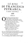 La prima edizione critica dell'opera di Francesco Petrarca: Le rime - Modena 1711 (prima edizione)