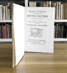 Pietro Bembo - Degli Asolani libri tre - Verona, Pietro Antonio Berno 1743 (ottima legatura coeva) Pietro Bembo - Degli Asolani libri tre - Verona, Pietro Antonio Berno 1743 (ottima legatura coeva)