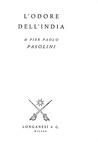 Pier Paolo Pasolini - L'odore dell'India - Milano, Longanesi 1962 (non comune prima edizione) Pier Paolo Pasolini - L'odore dell'India - Milano, Longanesi 1962 (non comune prima edizione)