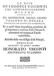 Storia di Milano: Paolo Giovio - Antonio Campo - Vite dei Visconti - 1642 (38 bellissimi ritratti) Storia di Milano: Paolo Giovio - Antonio Campo - Vite dei Visconti - 1642 (38 bellissimi ritratti)