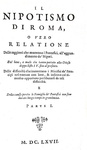 Corruzione in Vaticano: Gregorio Leti - Il nipotismo di Roma - Elzevier 1667 (rara prima edizione) Corruzione in Vaticano: Gregorio Leti - Il nipotismo di Roma - Elzevier 1667 (rara prima edizione)