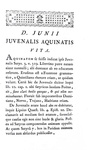 Le Satire di Aulo Persio Flacco e Decimo Giunio Giovenale: Sulpiciae Satyrarum - Paris, Barbou 1776 Le Satire di Aulo Persio Flacco e Decimo Giunio Giovenale: Sulpiciae Satyrarum - Paris, Barbou 1776