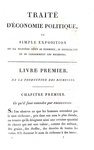 Un grande classico di economia: Jean Baptiste Say - Traite d'economie politique - A Paris 1814 Un grande classico di economia: Jean Baptiste Say - Traite d'economie politique - A Paris 1814