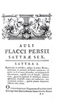 Le Satire di Aulo Persio Flacco e Decimo Giunio Giovenale: Sulpiciae Satyrarum - Paris, Barbou 1776 Le Satire di Aulo Persio Flacco e Decimo Giunio Giovenale: Sulpiciae Satyrarum - Paris, Barbou 1776