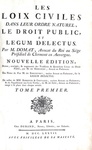 Jean Domat - Les loix civiles dans leur ordre naturel - Paris 1777 (edizione in folio) Jean Domat - Les loix civiles dans leur ordre naturel - Paris 1777 (edizione in folio)