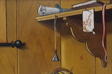 Bruno Stobbione - Oggetti sentimentali - 1965 (olio su tavola di cartone - autentica dell'Artista) Bruno Stobbione - Oggetti sentimentali - 1965 (olio su tavola di cartone - autentica dell'Artista)