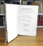 Girolamo Spanzotti - Disordini morali e politici della corte di Roma - 1798 (rara prima edizione) Girolamo Spanzotti - Disordini morali e politici della corte di Roma - 1798 (rara prima edizione)