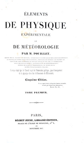 Fisica e meteorologia: Pouillet - Elements de physique et meteorologie - 1847 (con 40 belle tavole) Fisica e meteorologia: Pouillet - Elements de physique et meteorologie - 1847 (con 40 belle tavole)
