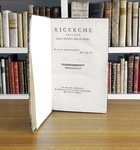 Cesare Beccaria - Ricerche intorno alla natura dello stile - Milano 1770 (rara prima edizione) Cesare Beccaria - Ricerche intorno alla natura dello stile - Milano 1770 (rara prima edizione)