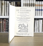La prova per testimoni nel '500: Ortensio Cavalcani - Tractatus de testibus - 1590 (prima edizione)