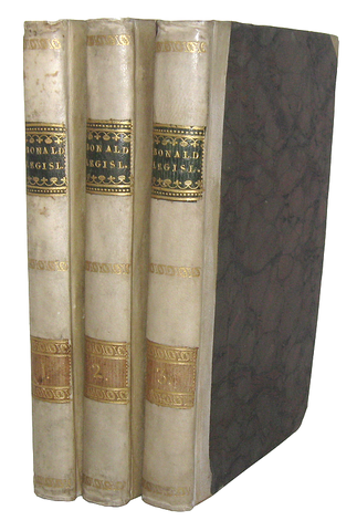 Louis Gabriel de Bonald - La legislazione primitiva - Modena 1818 (rara prima edizione italiana) Louis Gabriel de Bonald - La legislazione primitiva - Modena 1818 (rara prima edizione italiana)