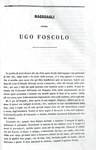 Ugo Foscolo - Opere (critica, eloquenza, poesia, epistolario e opere postume) - Napoli 1854